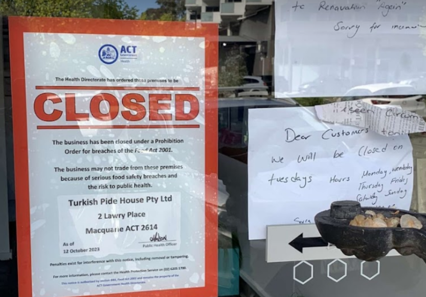 Belconnen烤肉店致22人食物中毒，一人严重住院